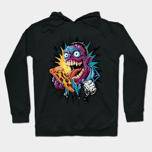 Wild-eyed Pizza Enthusiast Hoodie